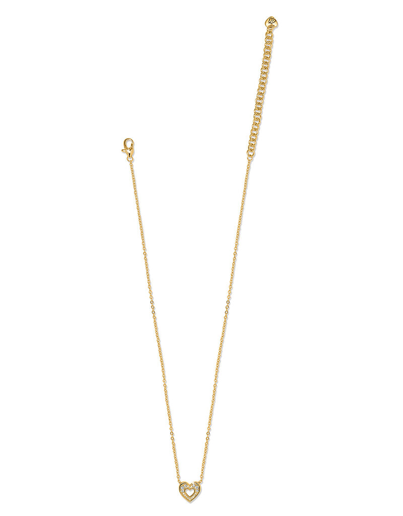 Enchanting Heart Necklace in Gold