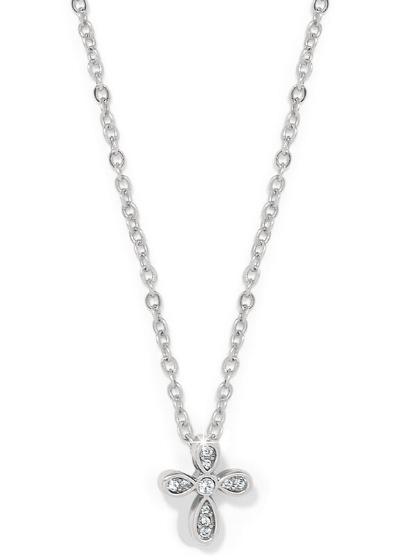Enchanting Cross Necklace In Silver