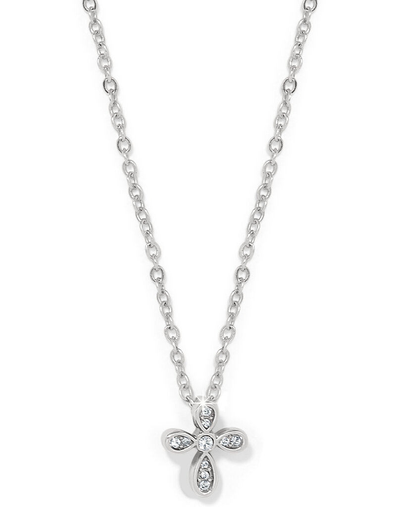 Enchanting Cross Necklace In Silver