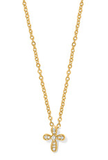 Enchanting Cross Necklace in Gold