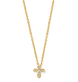 Enchanting Cross Necklace in Gold