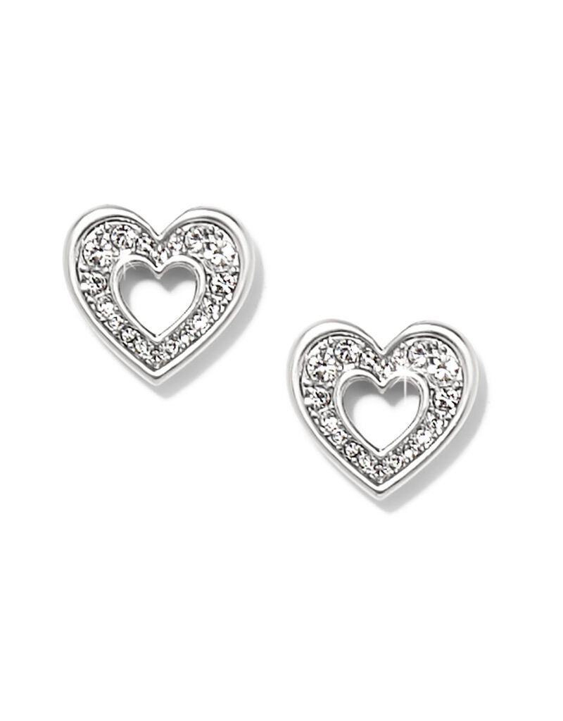 Enchanting Heart Post Earring in Silver