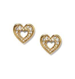 Enchanting Heart Post Earring in Gold