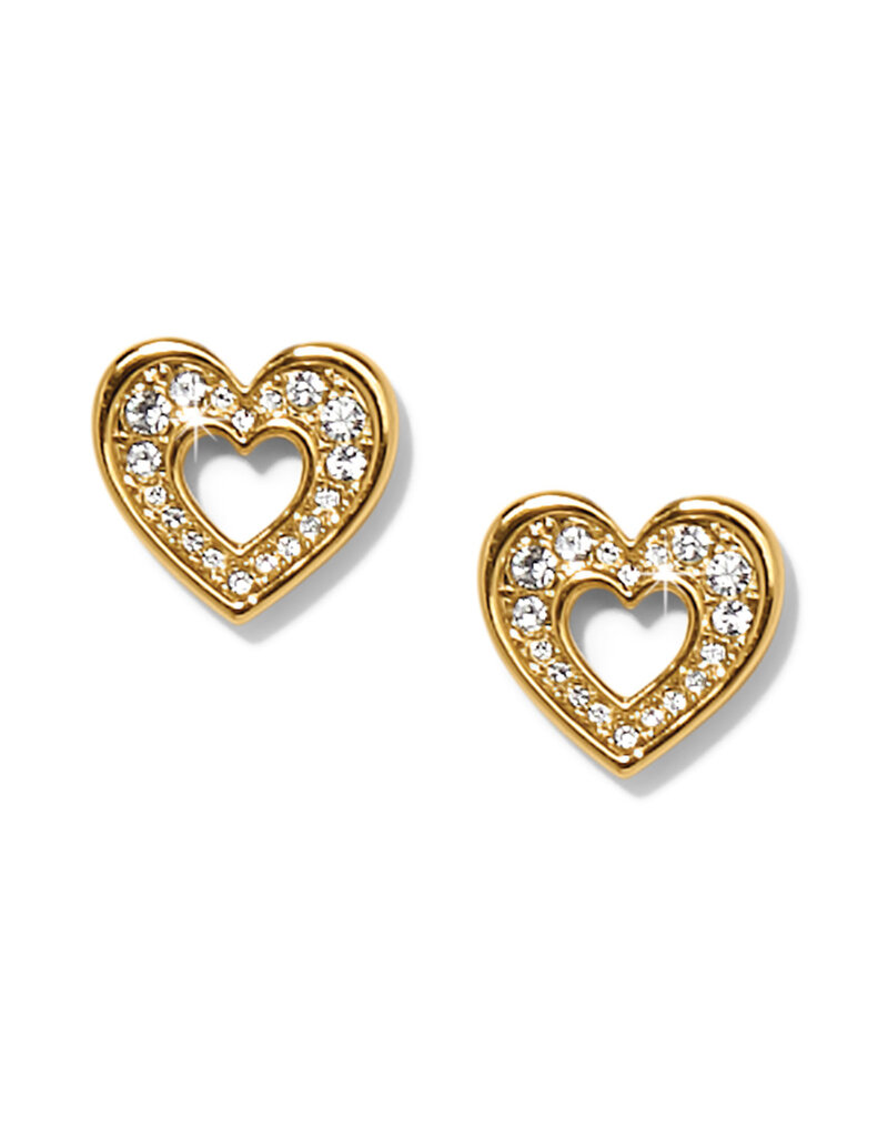 Enchanting Heart Post Earring in Gold