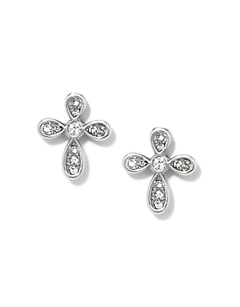 Enchanting Cross Post Earring in Silver