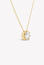 J.HOFFMAN'S Ebenezer Solitaire White Topaz Necklace