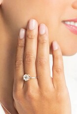J.HOFFMAN'S Ebenezer Solitaire White Topaz Ring