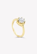 J.HOFFMAN'S Ebenezer Solitaire White Topaz Ring