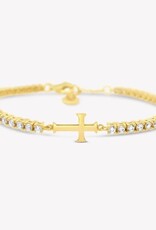J.HOFFMAN'S Luminous Cross Tennis Bracelet