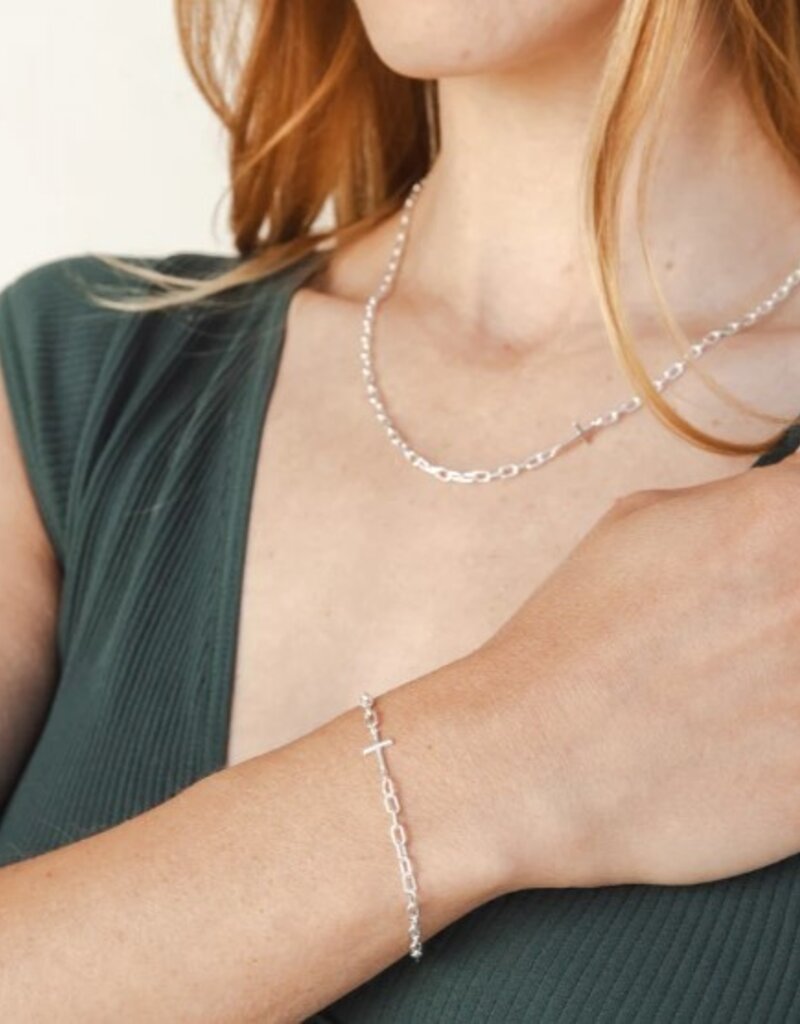 J.HOFFMAN'S Mini Chain Breaker Cross Bracelet