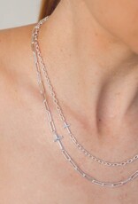 J.HOFFMAN'S Mini Chain Breaker Cross Necklace