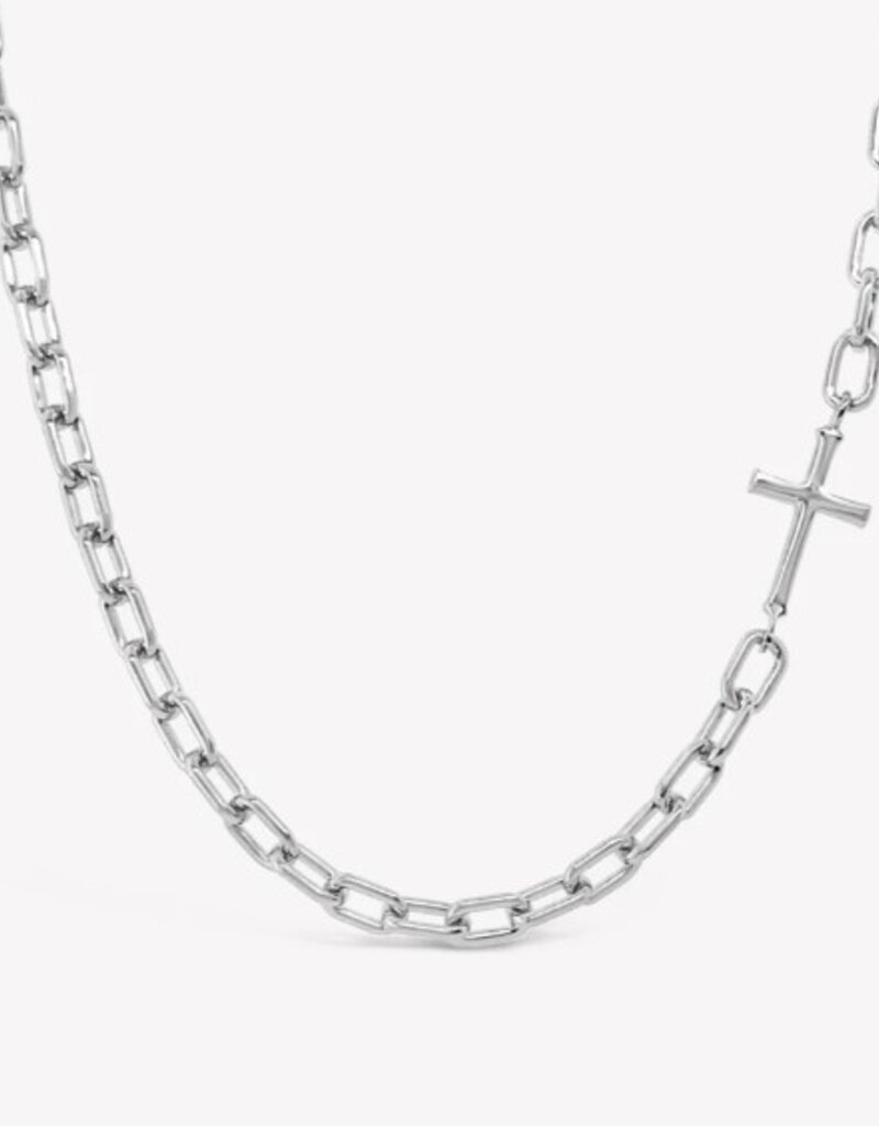 J.HOFFMAN'S Mini Chain Breaker Cross Necklace