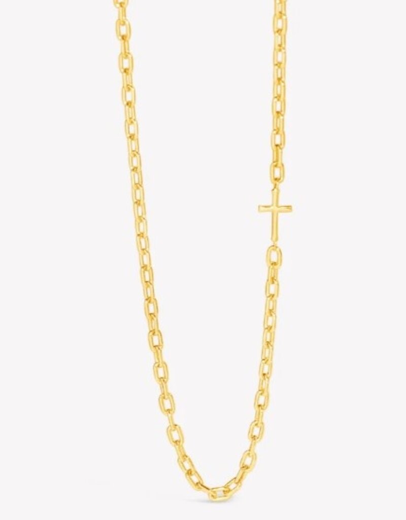 J.HOFFMAN'S Mini Chain Breaker Cross Necklace