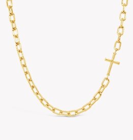 J.HOFFMAN'S Mini Chain Breaker Cross Necklace