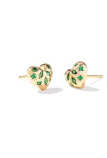 KENDRA SCOTT Holland Heart Stud Earrings