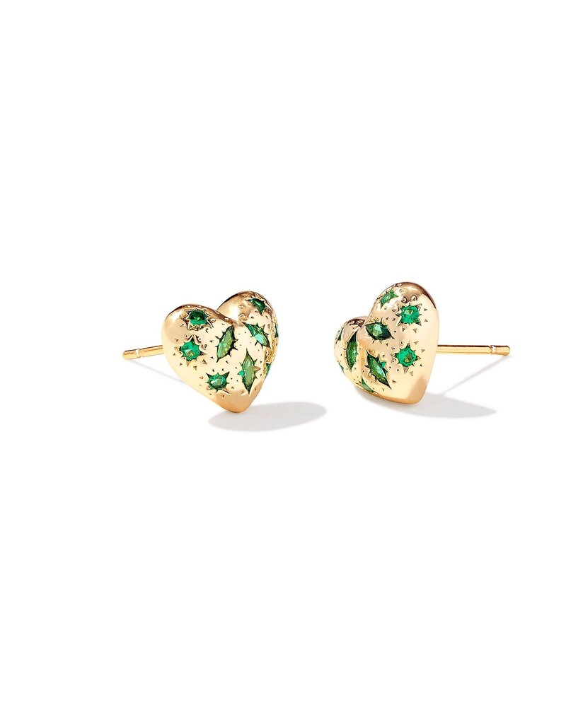 KENDRA SCOTT Holland Heart Stud Earrings