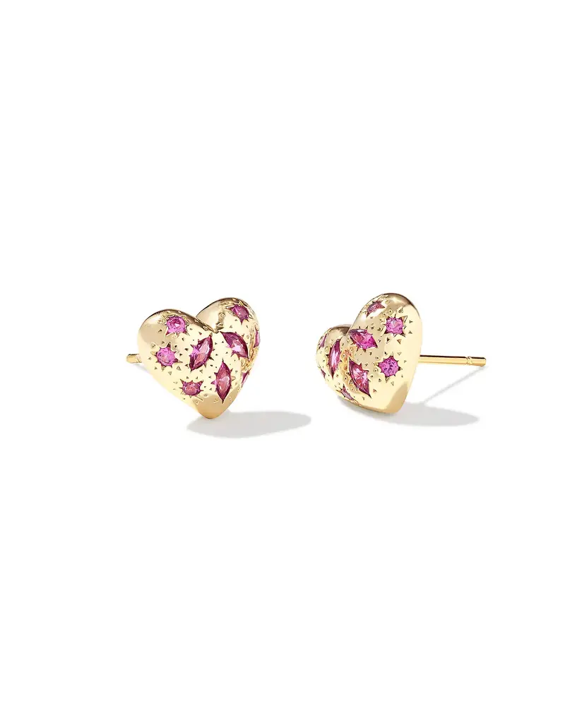 KENDRA SCOTT Holland Heart Stud Earrings