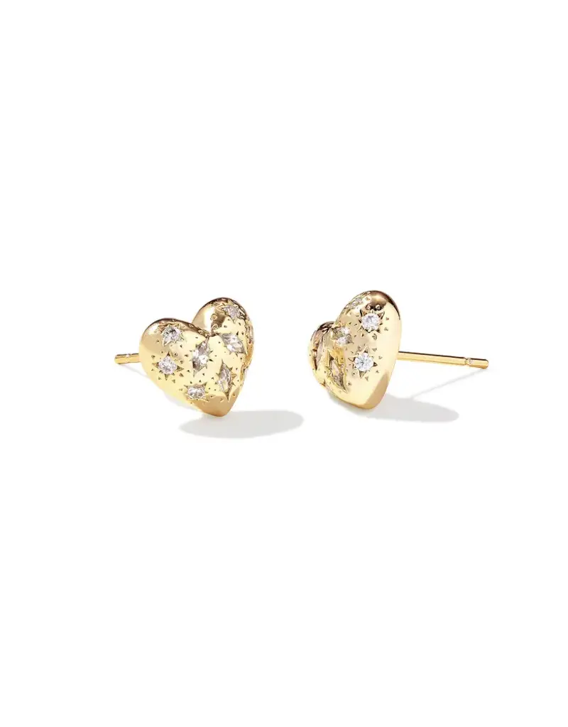 KENDRA SCOTT Holland Heart Stud Earrings