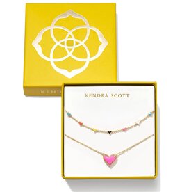 KENDRA SCOTT Ari Haven Heart Neck Gift Set - $130 Value
