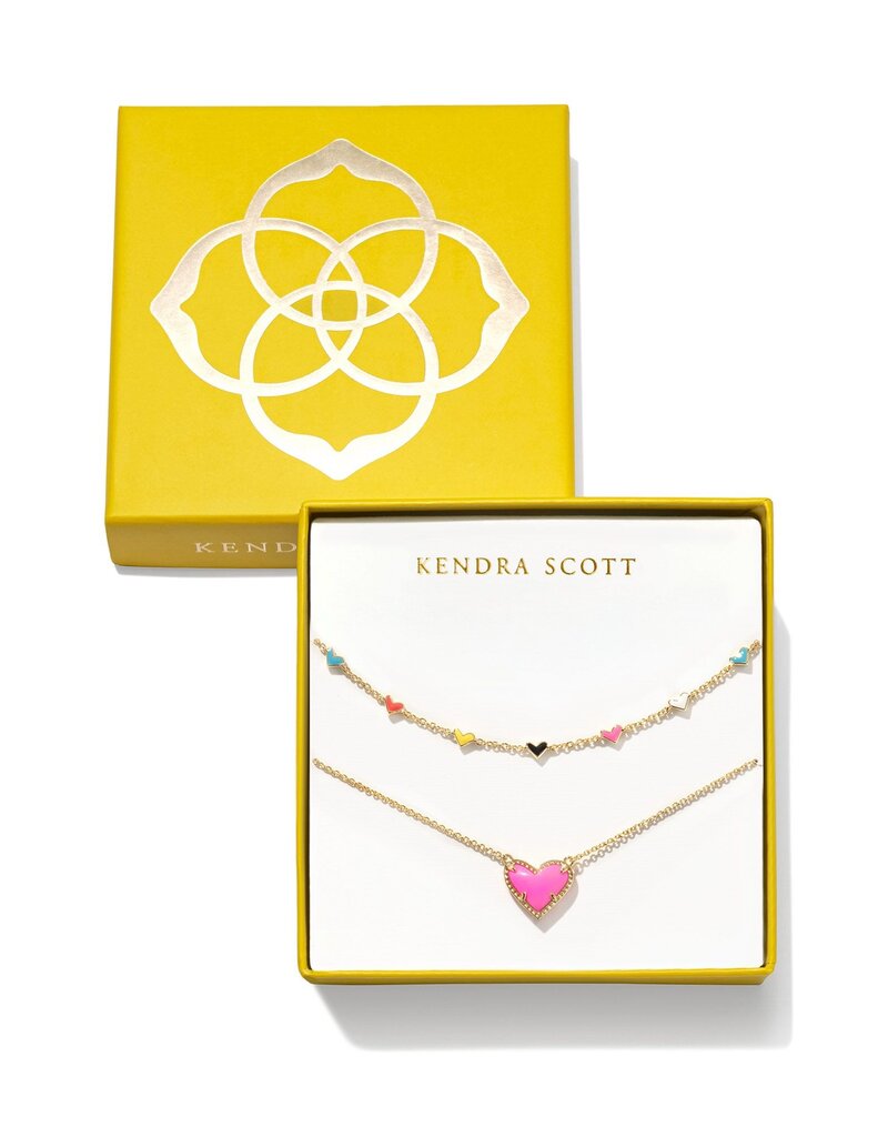 KENDRA SCOTT Ari Haven Heart Neck Gift Set - $130 Value