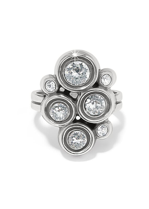 Constella Cluster Ring in Crystal