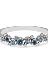 Constella Cluster Hinged Bangle in Blue