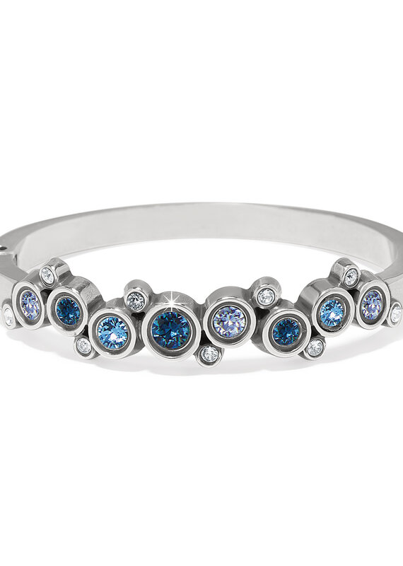Constella Cluster Hinged Bangle in Blue