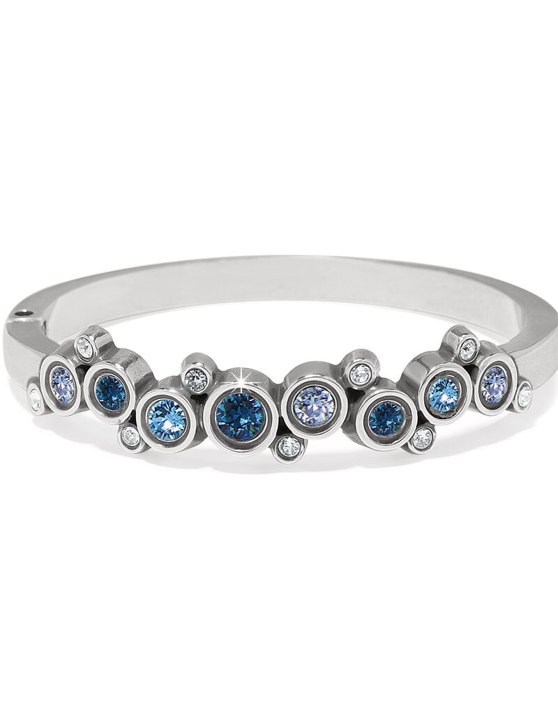 Constella Cluster Hinged Bangle in Blue