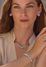 Constella Cluster Hinged Bangle in Crystal