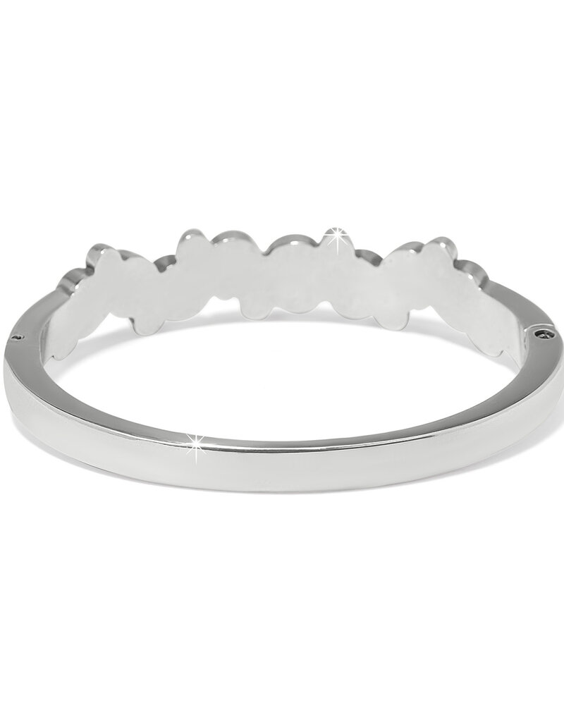 Constella Cluster Hinged Bangle in Crystal