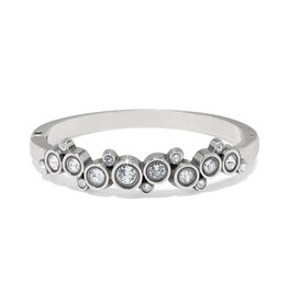 Constella Cluster Hinged Bangle in Crystal