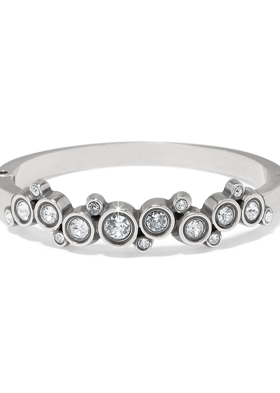 Constella Cluster Hinged Bangle in Crystal