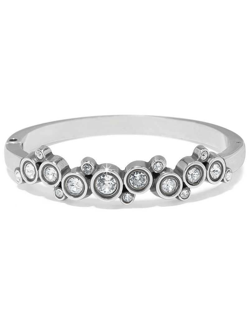 Constella Cluster Hinged Bangle in Crystal