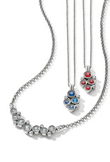 Constella Cluster Necklace in Red