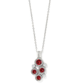 Constella Cluster Necklace in Red