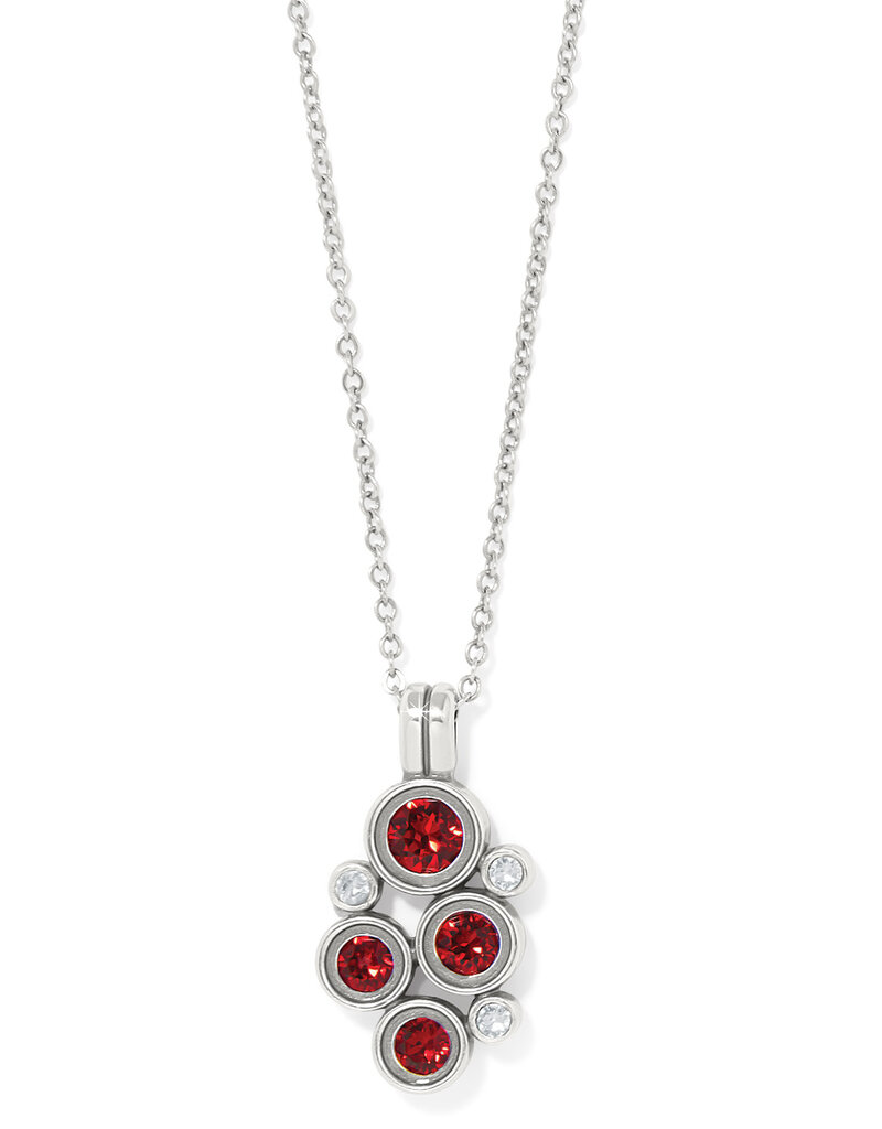 Constella Cluster Necklace in Red