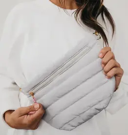 J.HOFFMAN'S Jolie Puffer Belt Bag - Light Grey