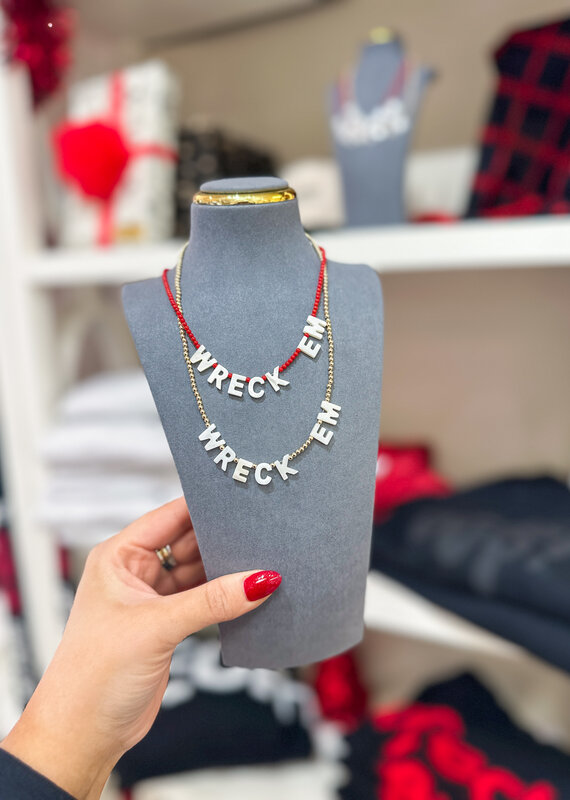 J.HOFFMAN'S Spirit Necklace Gold Bead - Wreck 'Em