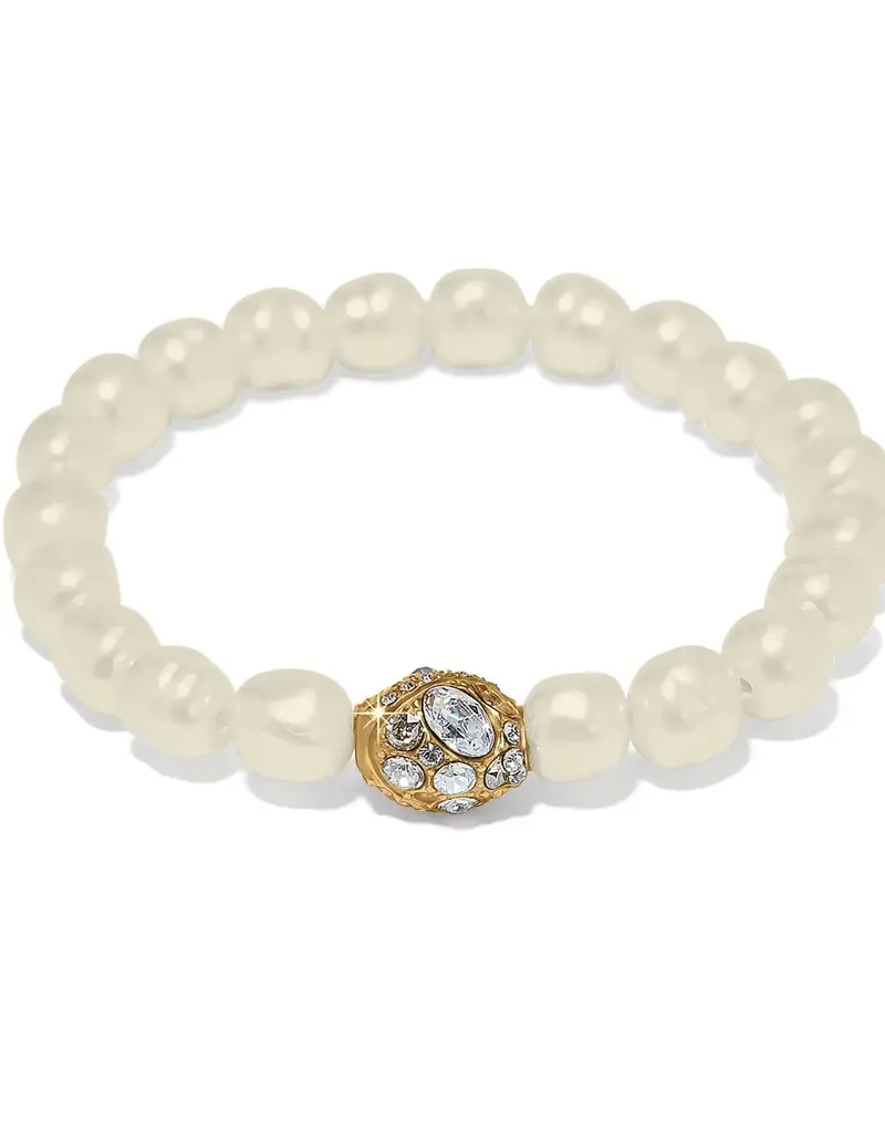 Trust  Your Journey Pearl Stretch  Bracelet