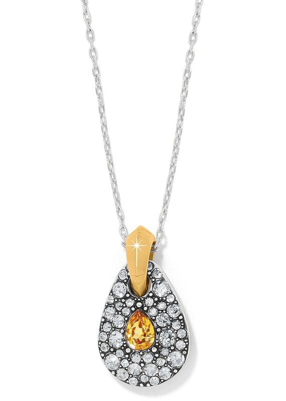 Mystery Of Love Two Tone Necklace in Topaz
