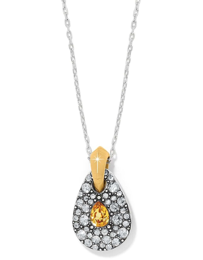 Mystery Of Love Two Tone Necklace in Topaz