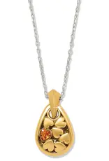 Mystery Of Love Two Tone Necklace in Topaz