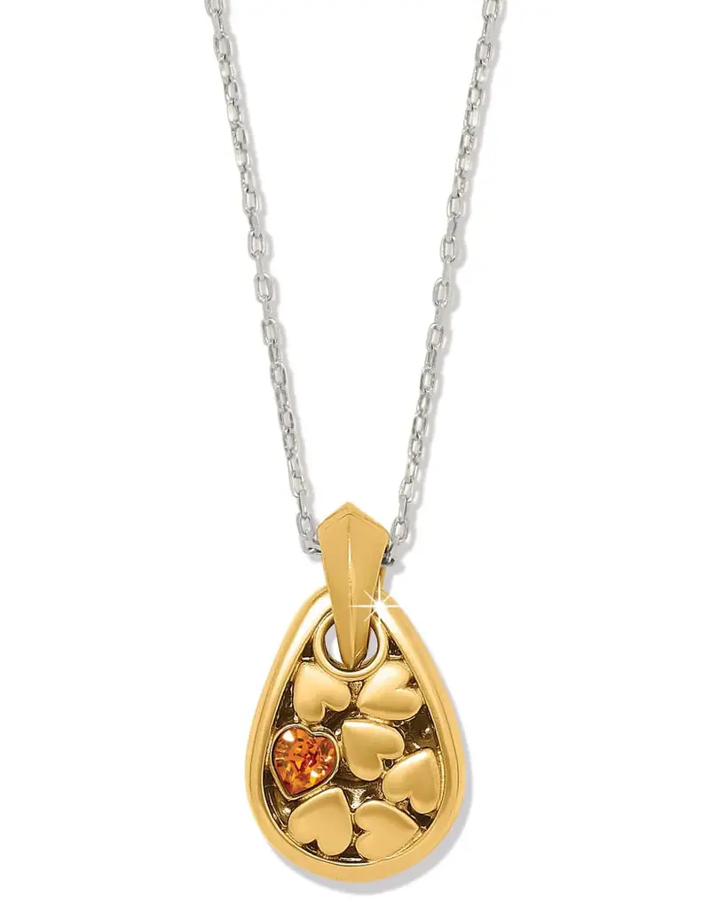 Mystery Of Love Two Tone Necklace in Topaz