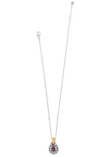 Mystery Of Love Two Tone Necklace in Amethyst