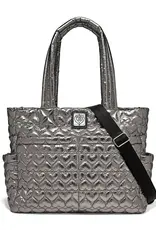 Kameron Utility Tote in Pewter Metallic