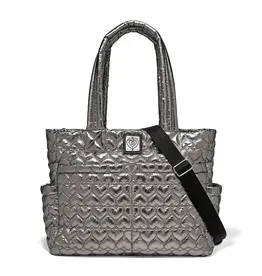 Kameron Utility Tote in Pewter Metallic