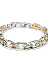 Mosaic Two Tone Links Bracelet