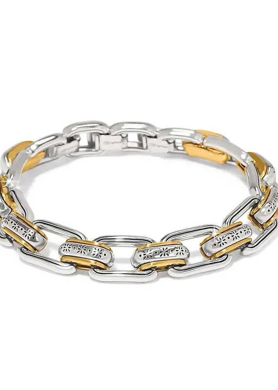 Mosaic Two Tone Links Bracelet