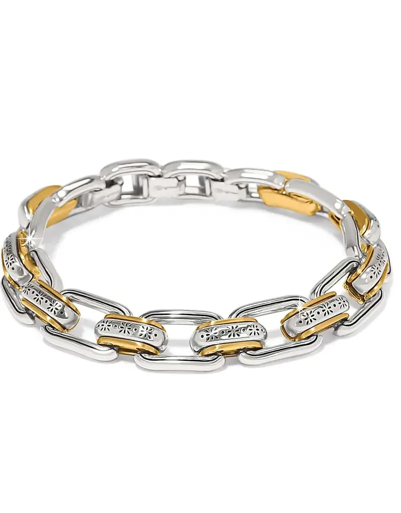 Mosaic Two Tone Links Bracelet