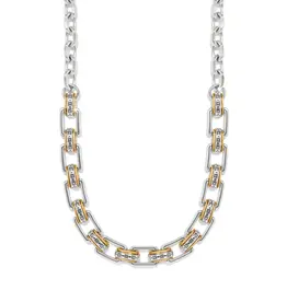 Mosaic Two Tone Links Necklace